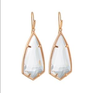 Kendra Scott Carla RG Clear Quartz Earrings